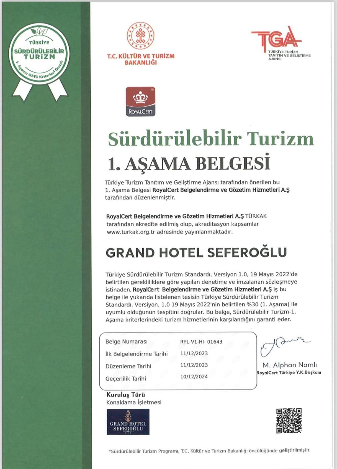 Grand Hotel Seferoglu Istambul Extérieur photo